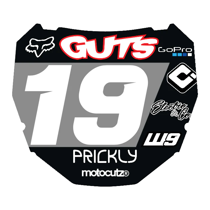 CUSTOM ODI NUMBER PLATE DECAL