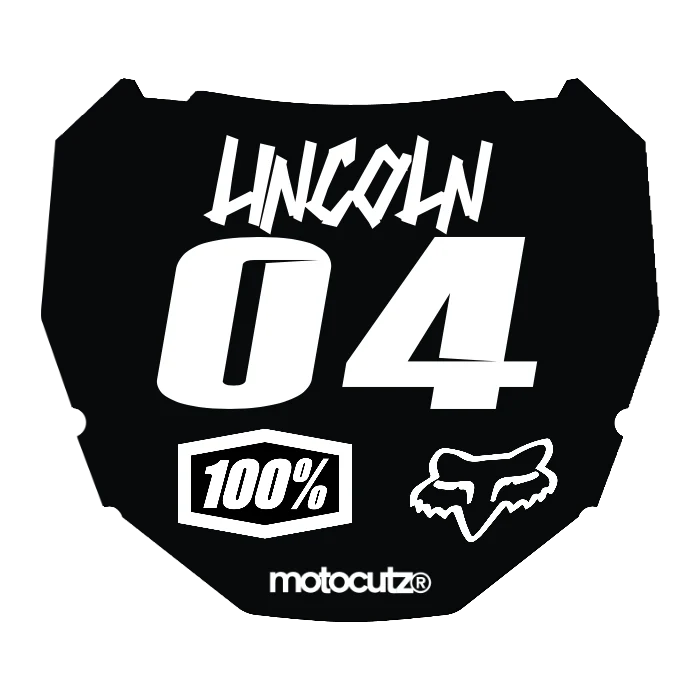 CUSTOM ODI NUMBER PLATE DECAL