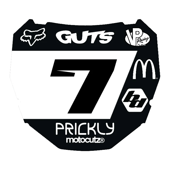 CUSTOM ODI NUMBER PLATE DECAL