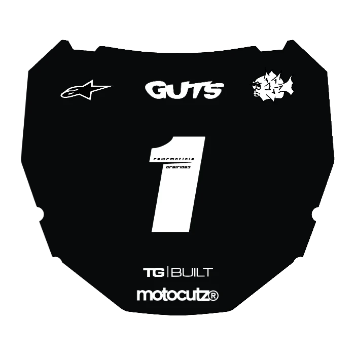 CUSTOM ODI NUMBER PLATE DECAL