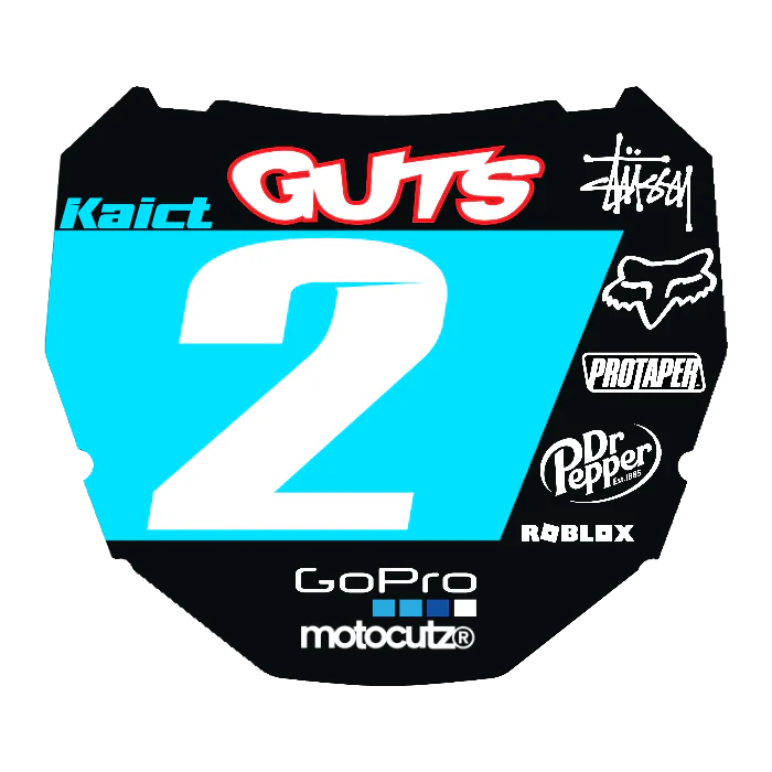 CUSTOM ODI NUMBER PLATE DECAL