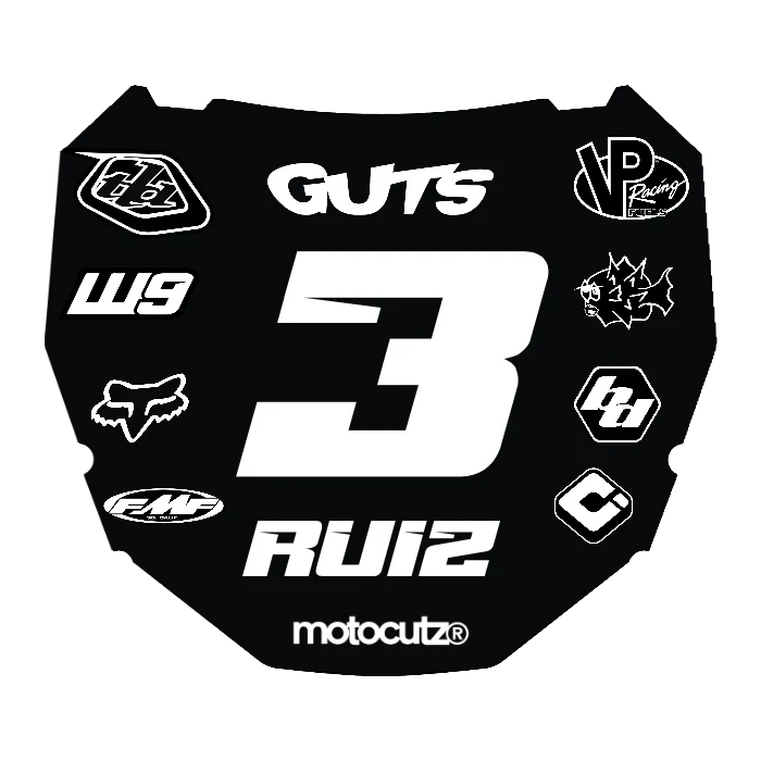 CUSTOM ODI NUMBER PLATE DECAL