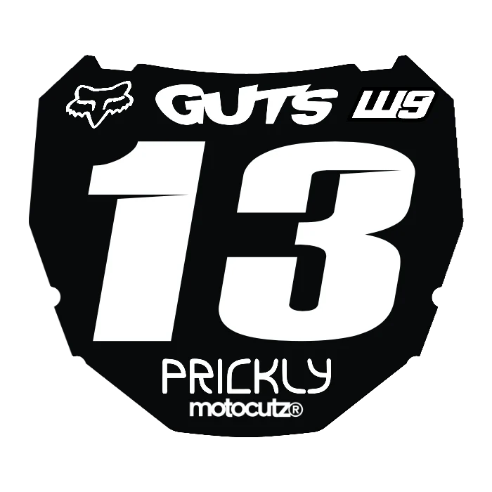 CUSTOM ODI NUMBER PLATE DECAL