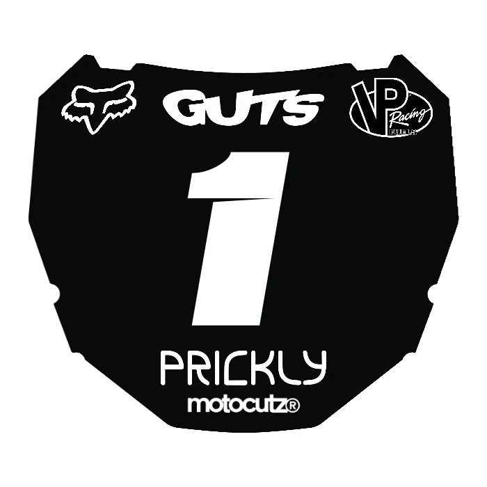 CUSTOM ODI NUMBER PLATE DECAL