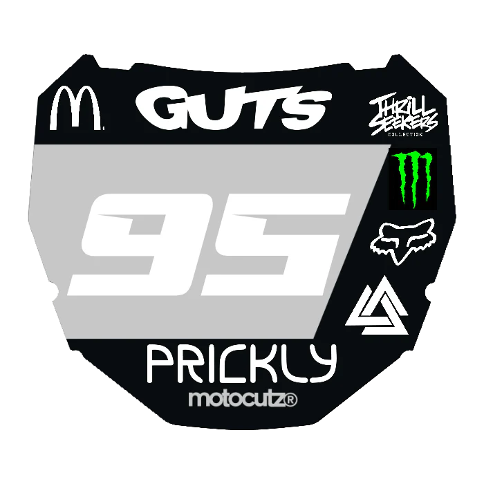 CUSTOM ODI NUMBER PLATE DECAL