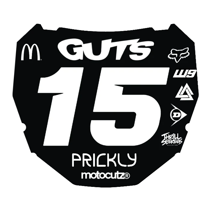 CUSTOM ODI NUMBER PLATE DECAL