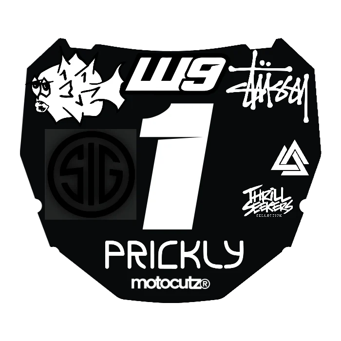 CUSTOM ODI NUMBER PLATE DECAL