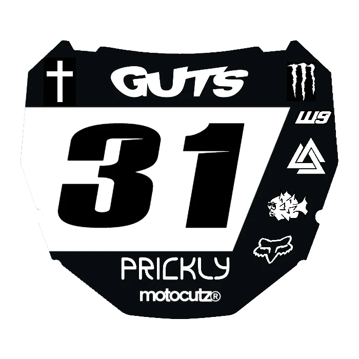 CUSTOM ODI NUMBER PLATE DECAL