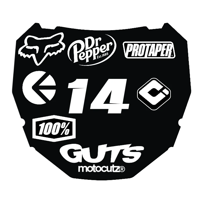 CUSTOM ODI NUMBER PLATE DECAL