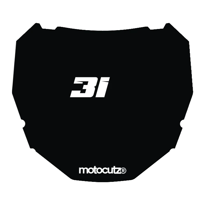 CUSTOM ODI NUMBER PLATE DECAL