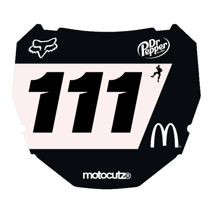 CUSTOM ODI NUMBER PLATE DECAL