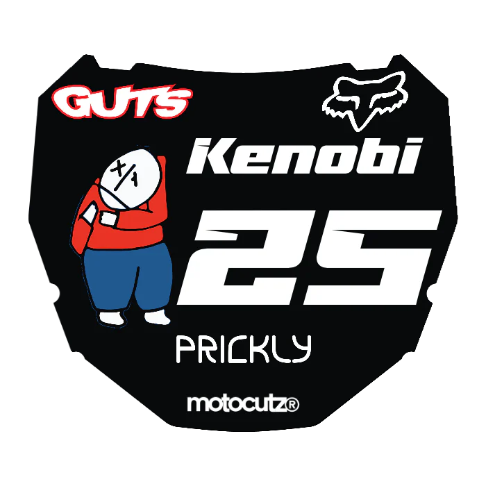CUSTOM ODI NUMBER PLATE DECAL