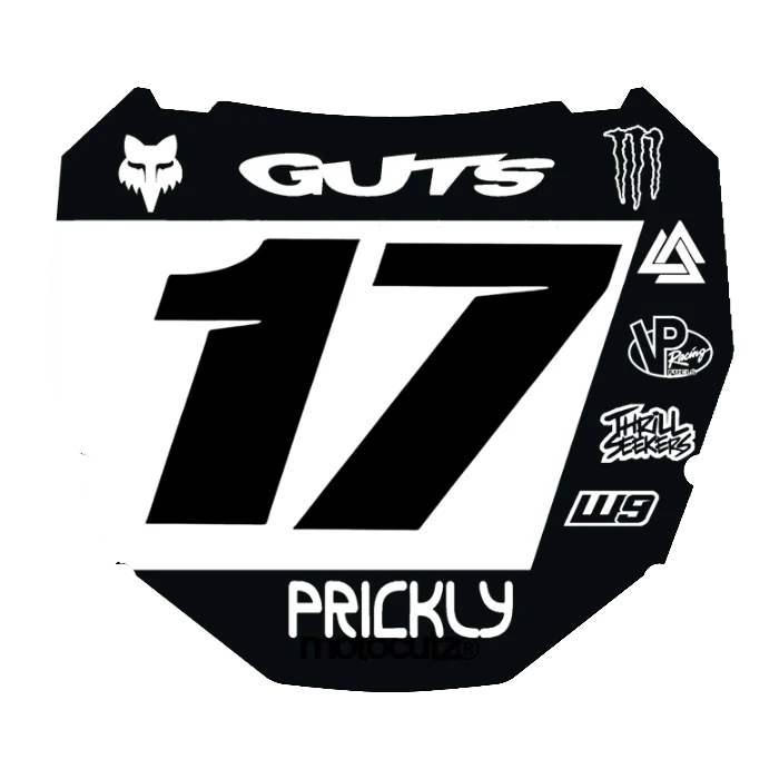 CUSTOM ODI NUMBER PLATE DECAL
