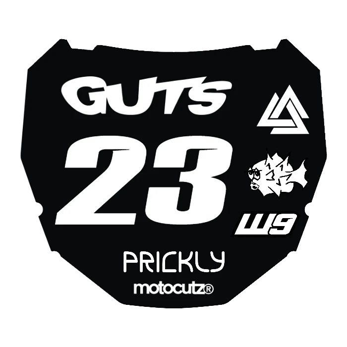 CUSTOM ODI NUMBER PLATE DECAL