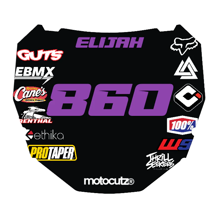 CUSTOM ODI NUMBER PLATE DECAL
