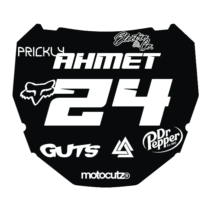 CUSTOM ODI NUMBER PLATE DECAL