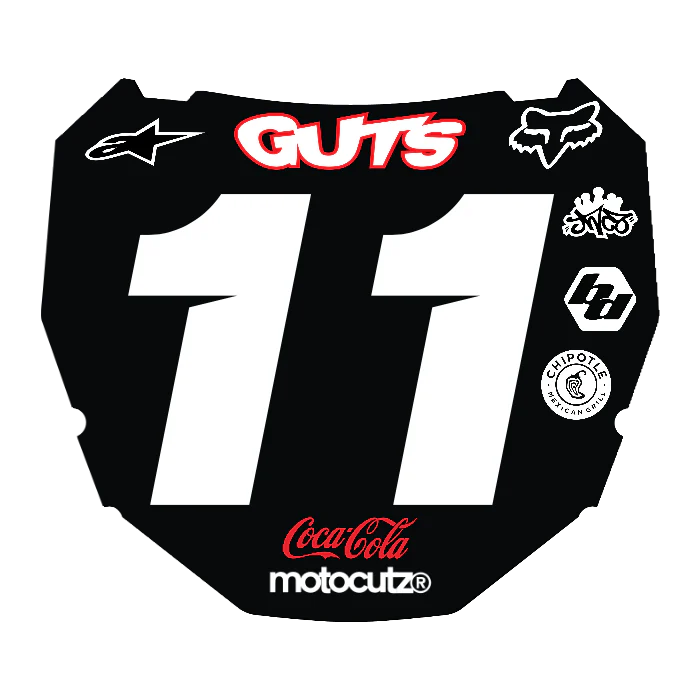 CUSTOM ODI NUMBER PLATE DECAL