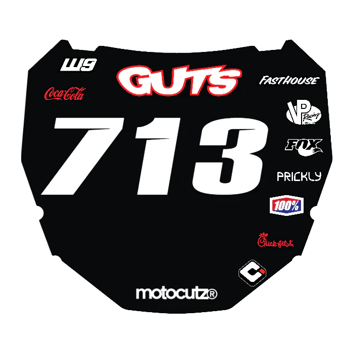 CUSTOM ODI NUMBER PLATE DECAL