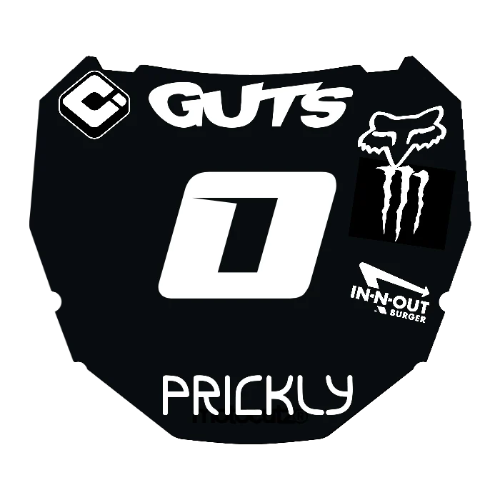 CUSTOM ODI NUMBER PLATE DECAL