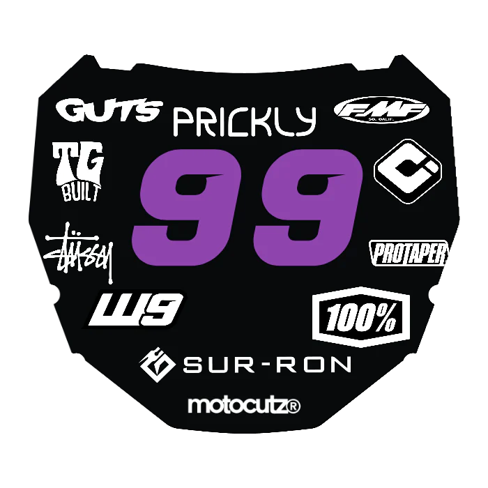 CUSTOM ODI NUMBER PLATE DECAL