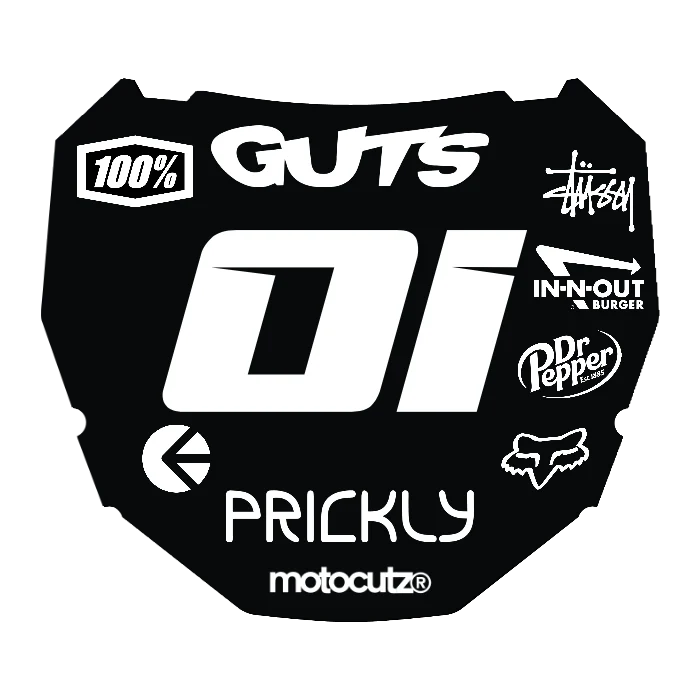 CUSTOM ODI NUMBER PLATE DECAL