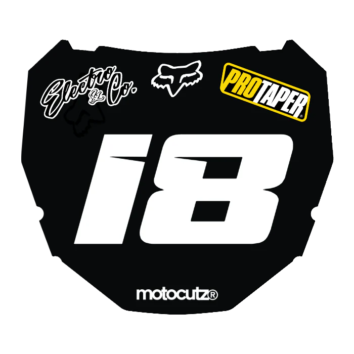 CUSTOM ODI NUMBER PLATE DECAL