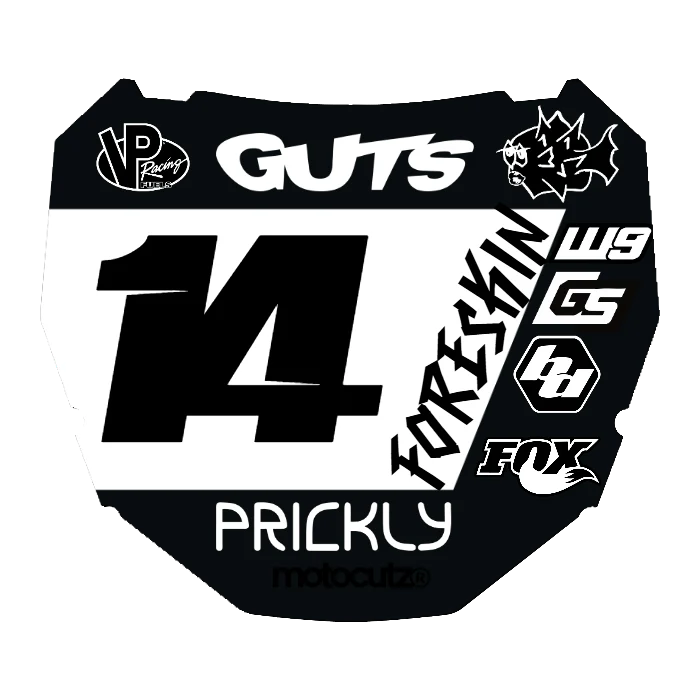 CUSTOM ODI NUMBER PLATE DECAL