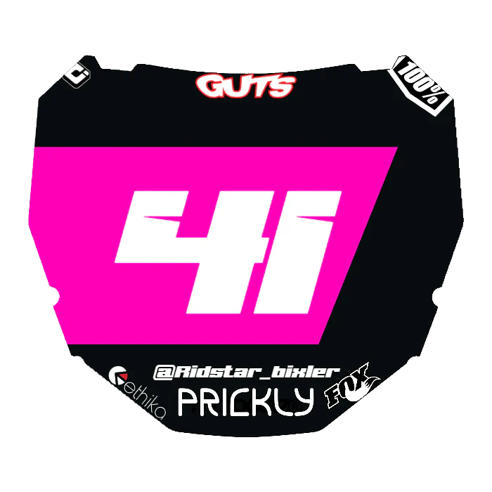 CUSTOM ODI NUMBER PLATE DECAL