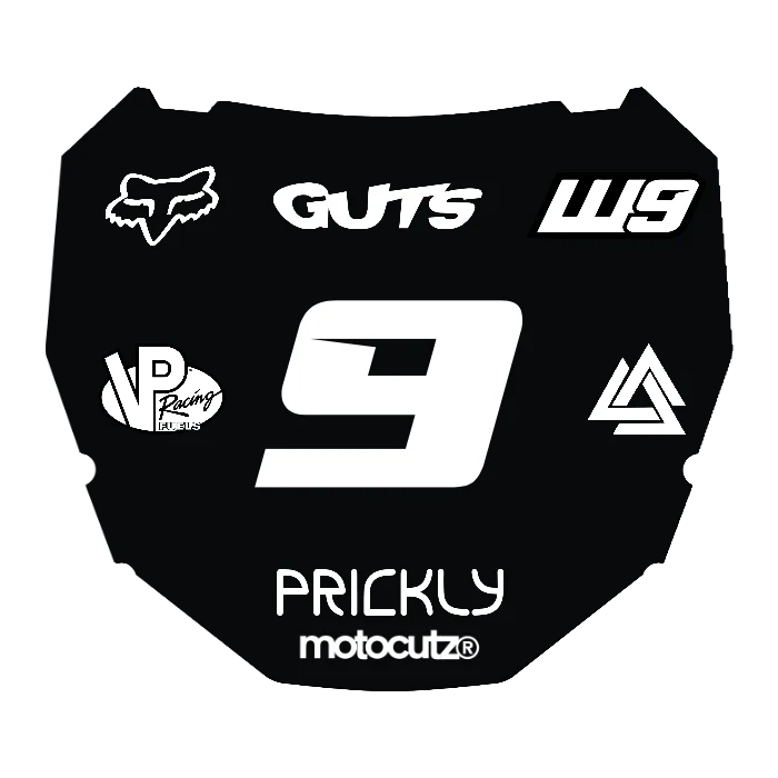 CUSTOM ODI NUMBER PLATE DECAL