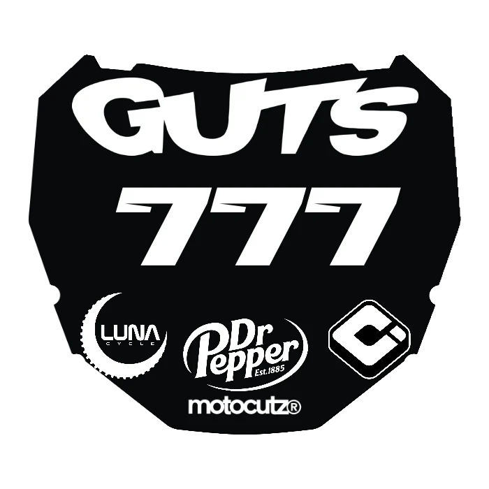 CUSTOM ODI NUMBER PLATE DECAL