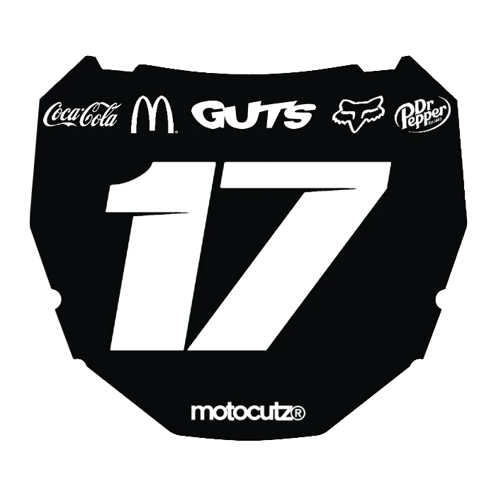CUSTOM ODI NUMBER PLATE DECAL