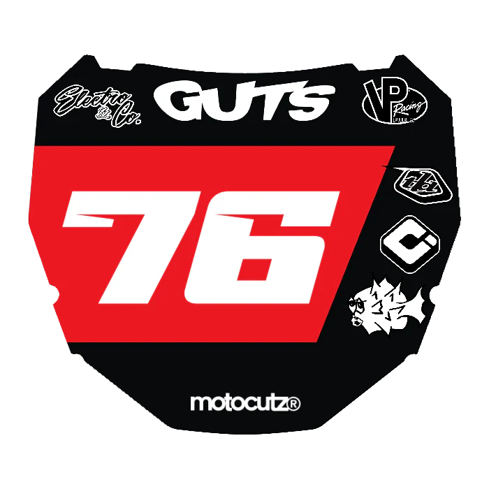 CUSTOM ODI NUMBER PLATE DECAL
