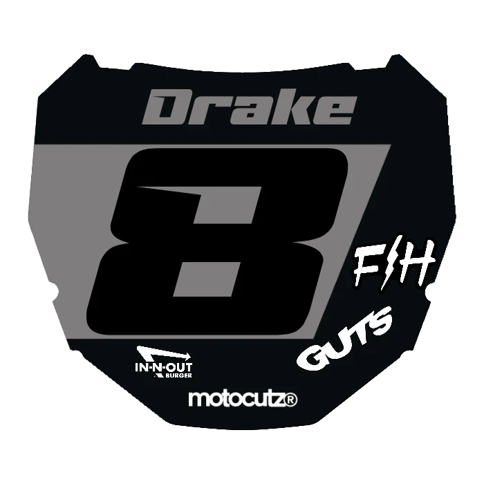 CUSTOM ODI NUMBER PLATE DECAL