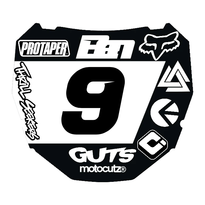 CUSTOM ODI NUMBER PLATE DECAL