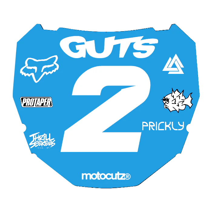 CUSTOM ODI NUMBER PLATE DECAL