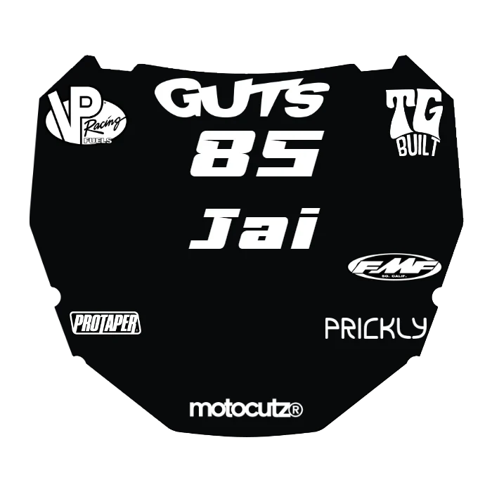CUSTOM ODI NUMBER PLATE DECAL