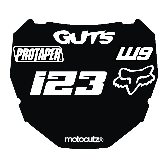 CUSTOM ODI NUMBER PLATE DECAL