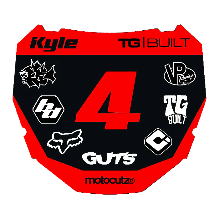 CUSTOM ODI NUMBER PLATE DECAL