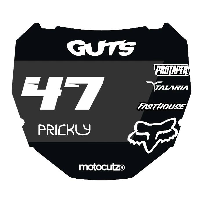 CUSTOM ODI NUMBER PLATE DECAL
