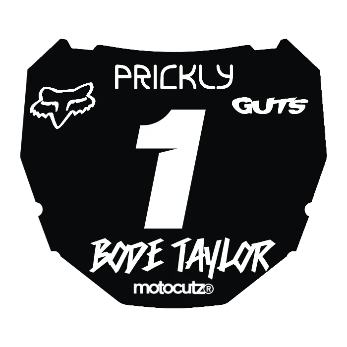 CUSTOM ODI NUMBER PLATE DECAL