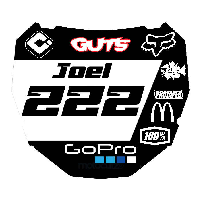 CUSTOM ODI NUMBER PLATE DECAL