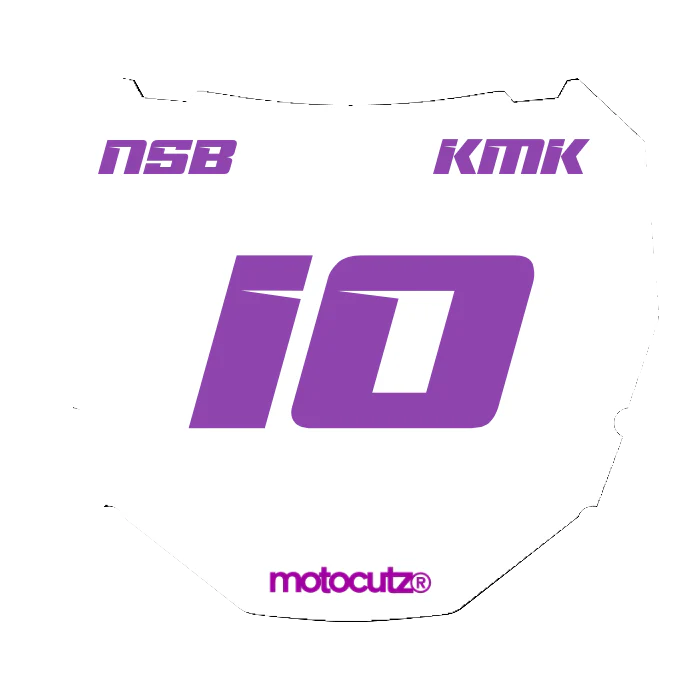 CUSTOM ODI NUMBER PLATE DECAL