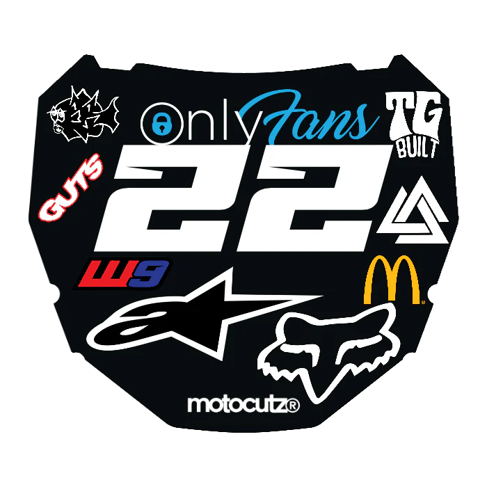 CUSTOM ODI NUMBER PLATE DECAL