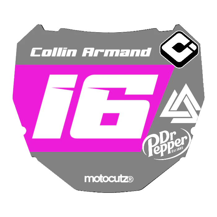 CUSTOM ODI NUMBER PLATE DECAL