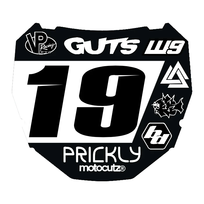 CUSTOM ODI NUMBER PLATE DECAL