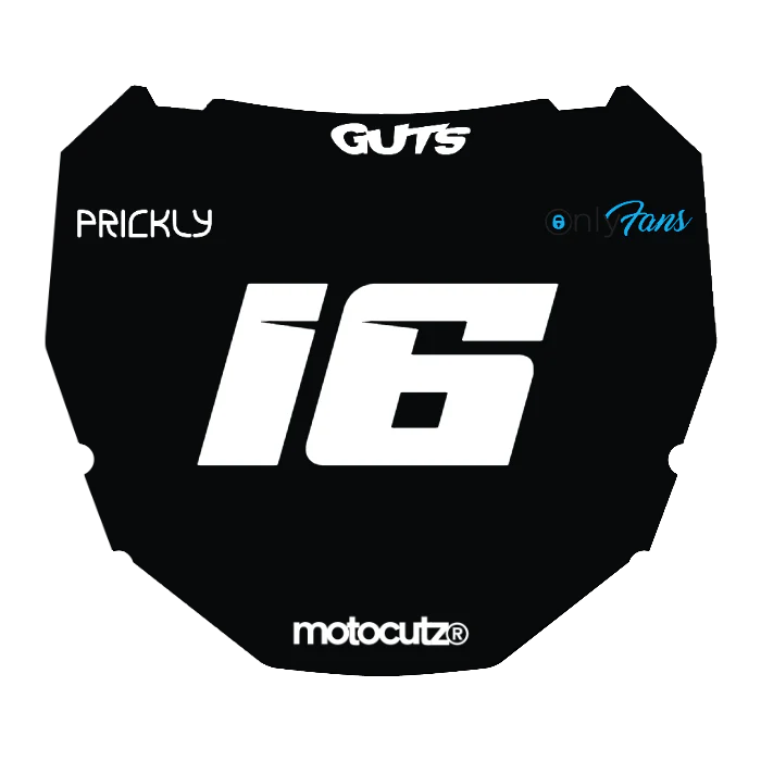 CUSTOM ODI NUMBER PLATE DECAL