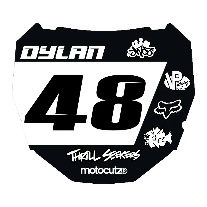 CUSTOM ODI NUMBER PLATE DECAL