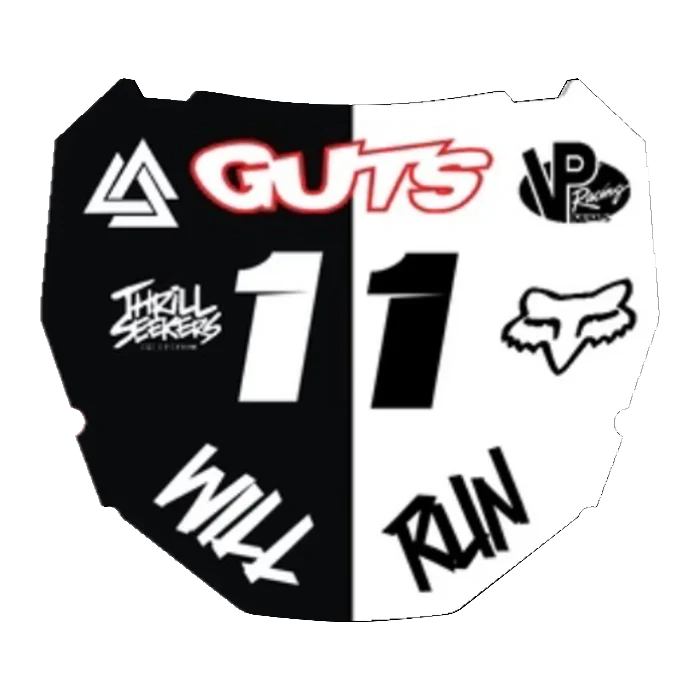 CUSTOM ODI NUMBER PLATE DECAL