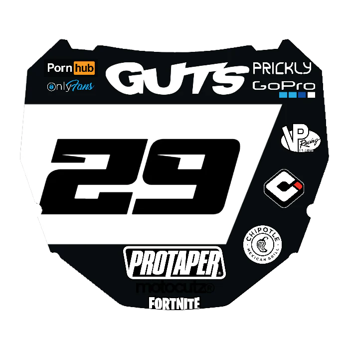 CUSTOM ODI NUMBER PLATE DECAL
