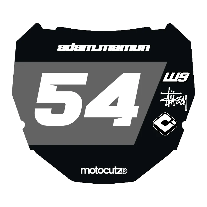 CUSTOM ODI NUMBER PLATE DECAL